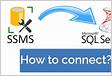 Connect to SQL Server Using Management Studio